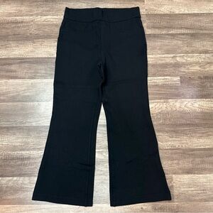 SPANX  Black Flared crop pants size medium